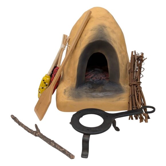 Vtg American Girl Josefina Doll Horno Set Adobe Oven with...